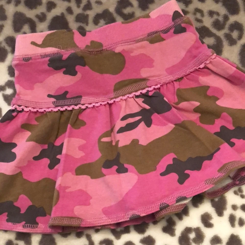 Children’s Place Pink Camo Skirt W/ Shorts 18 mos